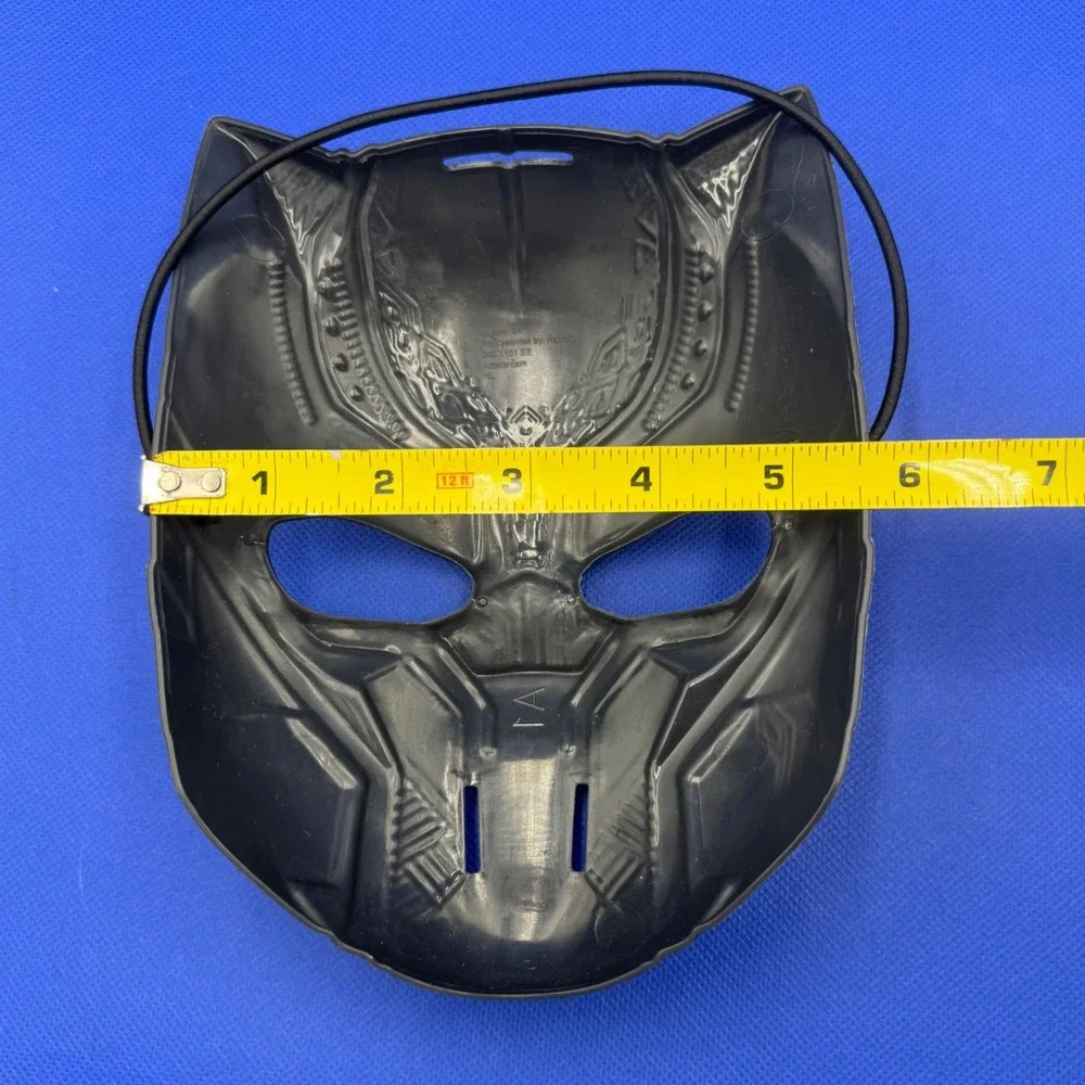 Hasbro Marvel Black Panther Mask Black Silver 2016 Toy Wakanda Comic Cosplay